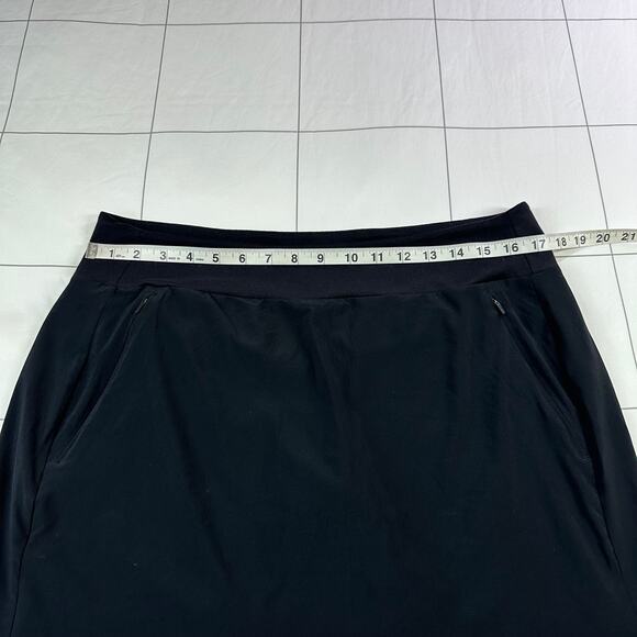 Athleta Skort Womens 14 Black Soho Golf Pull On Athletic Travel Minimalist Sport - Picture 8 of 10